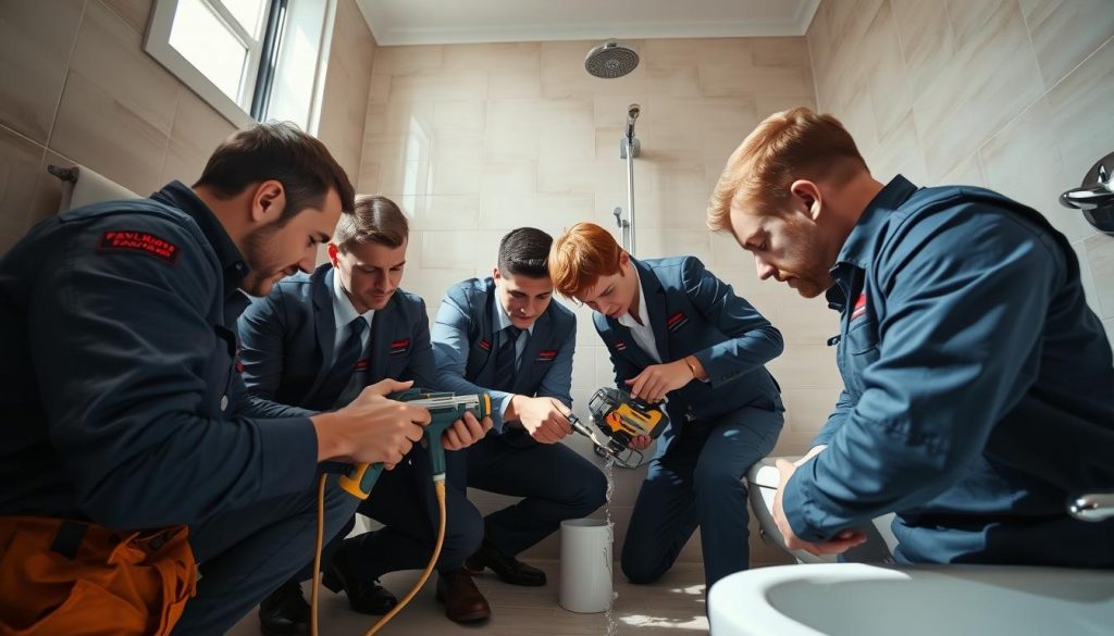 خبراء تسربات الحمامات